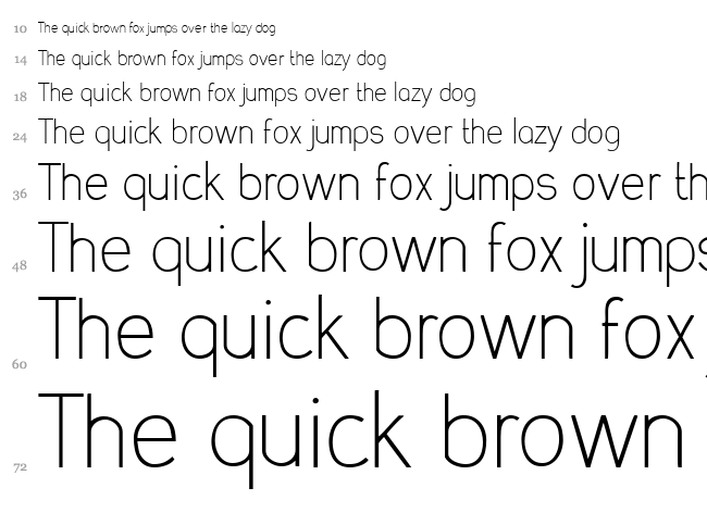 Lumnia font waterfall